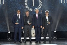 Вице-президент Фонда Гейдара Алиева Лейла Алиева и руководитель Баку Медиа Центра Арзу Алиева приняли участие в Гала-церемонии, посвященной спортивным итогам года (ФОТО)