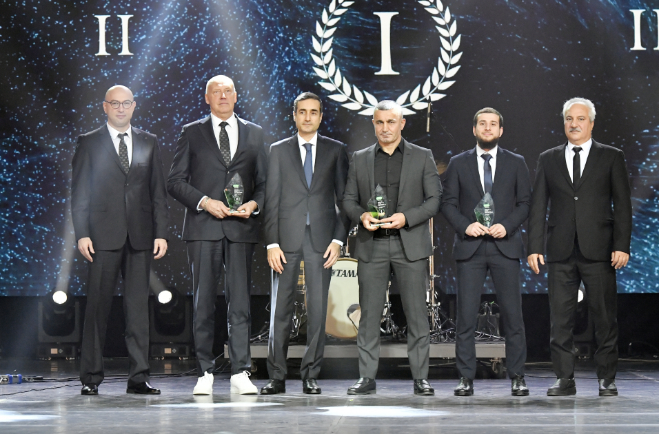 Вице-президент Фонда Гейдара Алиева Лейла Алиева и руководитель Баку Медиа Центра Арзу Алиева приняли участие в Гала-церемонии, посвященной спортивным итогам года (ФОТО)