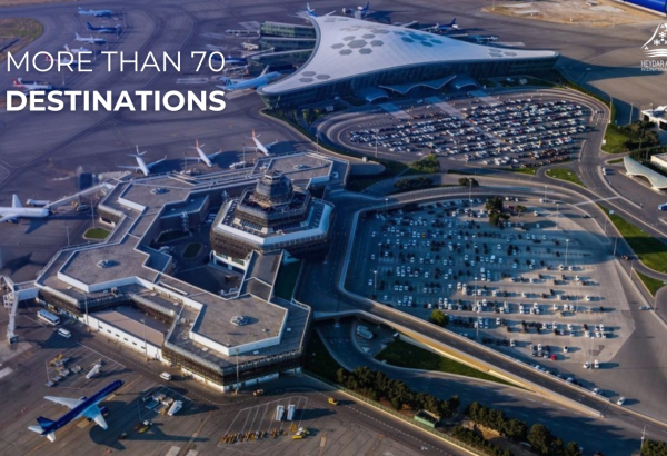 В зимний сезон из Международного аэропорта Гейдар Алиев выполняются рейсы более чем по 70 направлениям