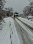 В Агдере дороги очищаются от снега специальной техникой (ФОТО)