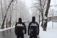 Полиция Азербайджана перешла на усиленный режим работы из-за погодных условий (ФОТО)