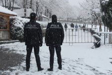 Полиция Азербайджана перешла на усиленный режим работы из-за погодных условий (ФОТО)