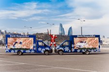 Дед Мороз тоже спешит выиграть подарки в Банке Республика (ФОТО)