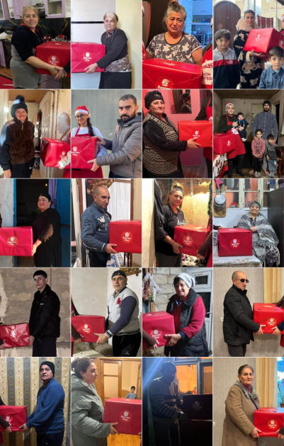 По инициативе вице-президента Фонда Гейдара Алиева Лейлы Алиевой в рамках проекта «Наша кухня» малообеспеченным семьям доставлены праздничные подарки (ФОТО)