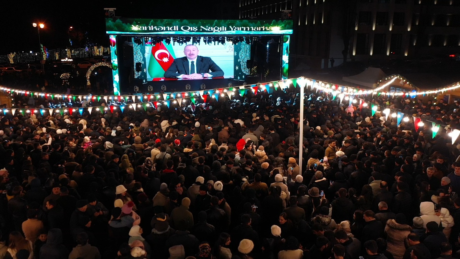 В Ханкенди состоялся праздничный салют (ФОТО/ВИДЕО)