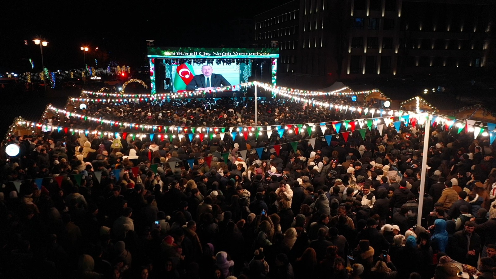 В Ханкенди состоялся праздничный салют (ФОТО/ВИДЕО)