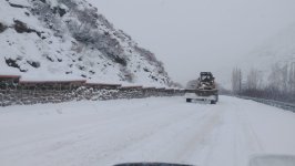 В Нахчыване ведутся работы по очистке дорог от снега (ФОТО)