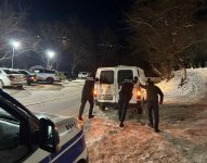 Полиция Азербайджана работает в непрерывном режиме в связи с погодными условиями (ФОТО)