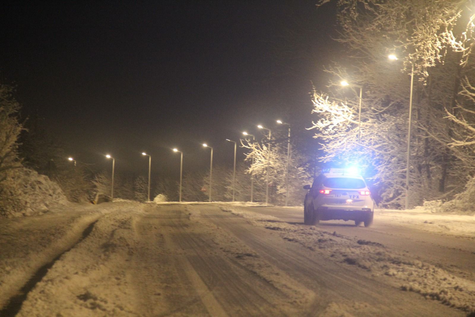 Полиция Азербайджана работает в непрерывном режиме в связи с погодными условиями (ФОТО)