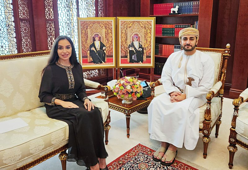 Вице-президент Фонда Гейдара Алиева Лейла Алиева встретилась в Маскате с наследным принцем Султаната Оман Сейидом Зиязином бен Хайсамом Аль Саидом (ФОТО)