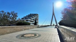 В Баку построен уникальный пешеходный мост (ФОТО)