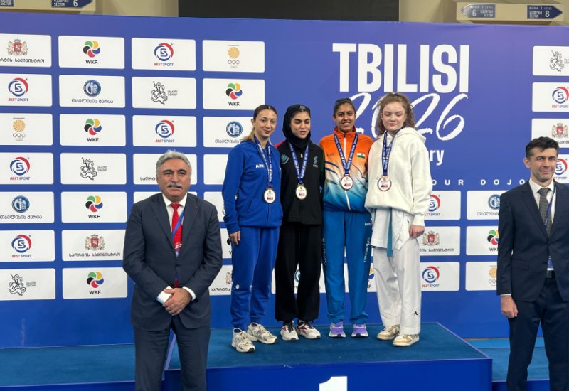 Азербайджанская каратистка завоевала серебряную медаль на турнире в Тбилиси