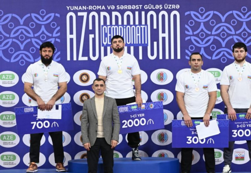 Завершен чемпионат Азербайджана по борьбе