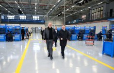 Президент Ильхам Алиев принял участие в открытии после реконструкции Тертерского электромеханического завода (ФОТО/ВИДЕО)