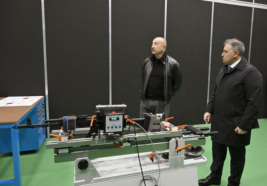 Президент Ильхам Алиев принял участие в открытии после реконструкции Тертерского электромеханического завода (ФОТО/ВИДЕО)