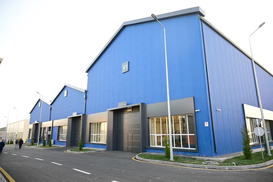 Президент Ильхам Алиев принял участие в открытии после реконструкции Тертерского электромеханического завода (ФОТО/ВИДЕО)