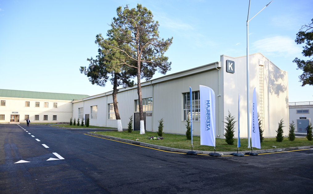 Президент Ильхам Алиев принял участие в открытии после реконструкции Тертерского электромеханического завода (ФОТО/ВИДЕО)