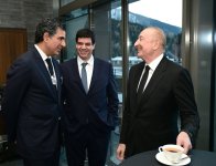 Президент Ильхам Алиев в Давосе принял участие в мероприятии «Завтрак с руководством Азербайджана» (ФОТО)