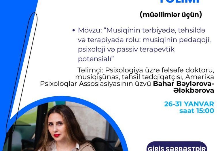 Азербайджанская детская филармония впервые запускает обучающие тренинги по музыкальной психологии