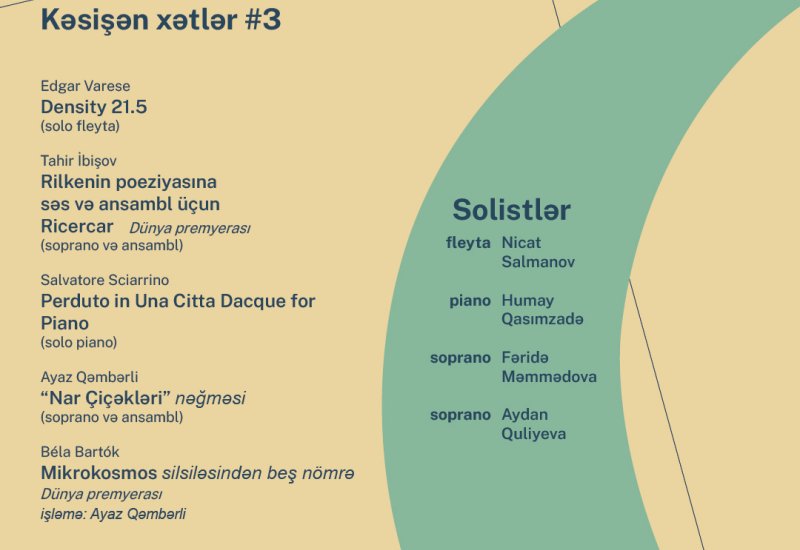В Баку состоится концерт современной музыки "Пересекающиеся линии #3" - вход свободный