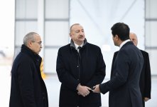 Президент Ильхам Алиев принял участие в открытии предприятия по производству картонной и коробочной тары (ФОТО)