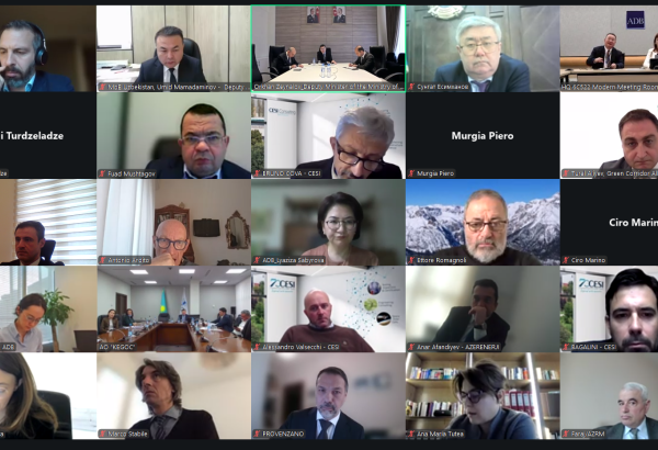 Состоялось первое заседание по подготовке ТЭО проекта «Зеленый» энергокоридор Центральная Азия – Азербайджан»