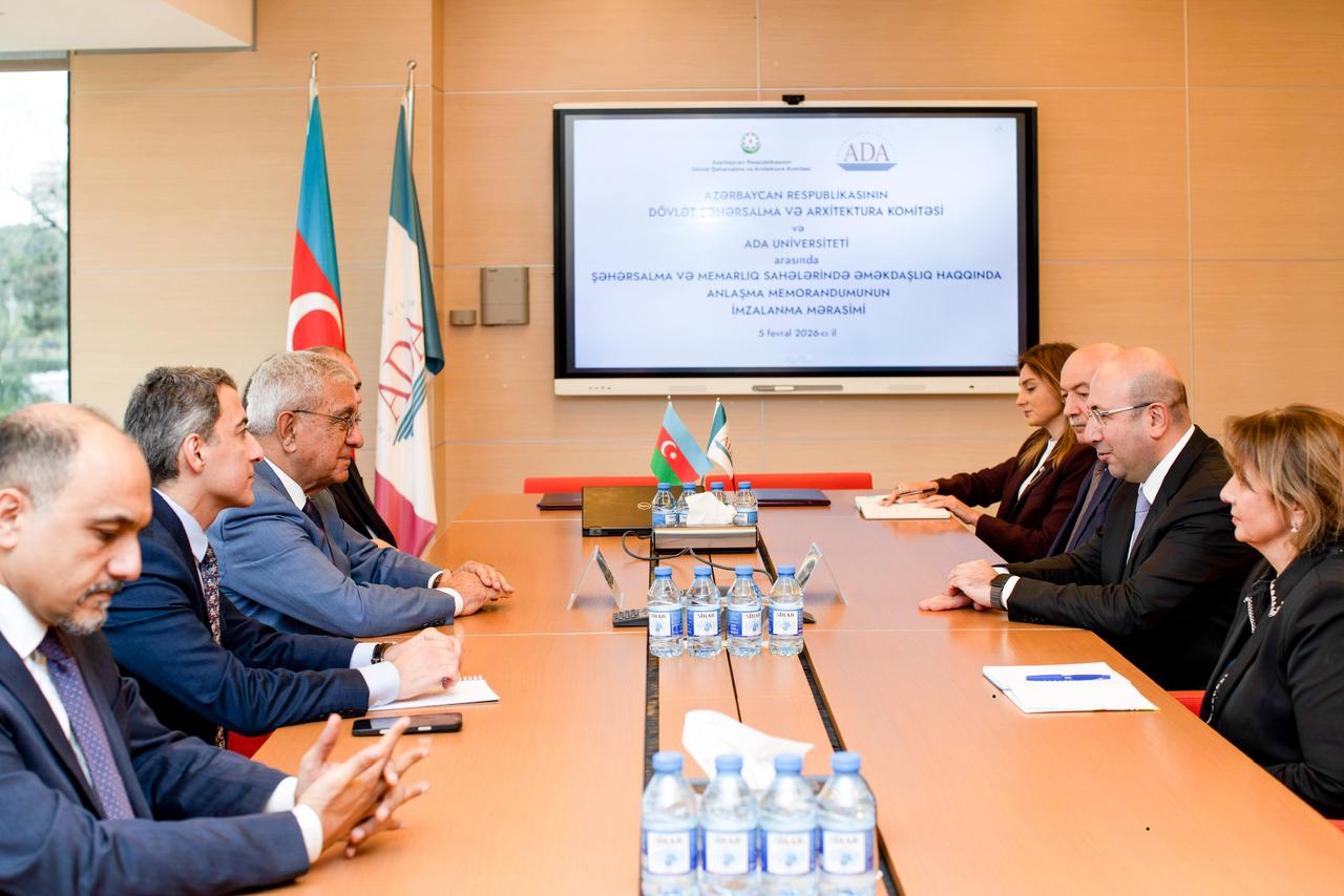 Государственный комитет градостроительства и архитектуры и Университет АДА подписали Меморандум о взаимопонимании (ФОТО)