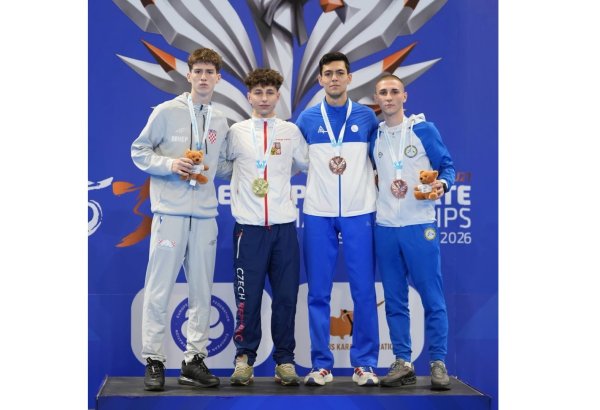 Азербайджанские каратисты завоевали медали на чемпионате Европы (ФОТО)