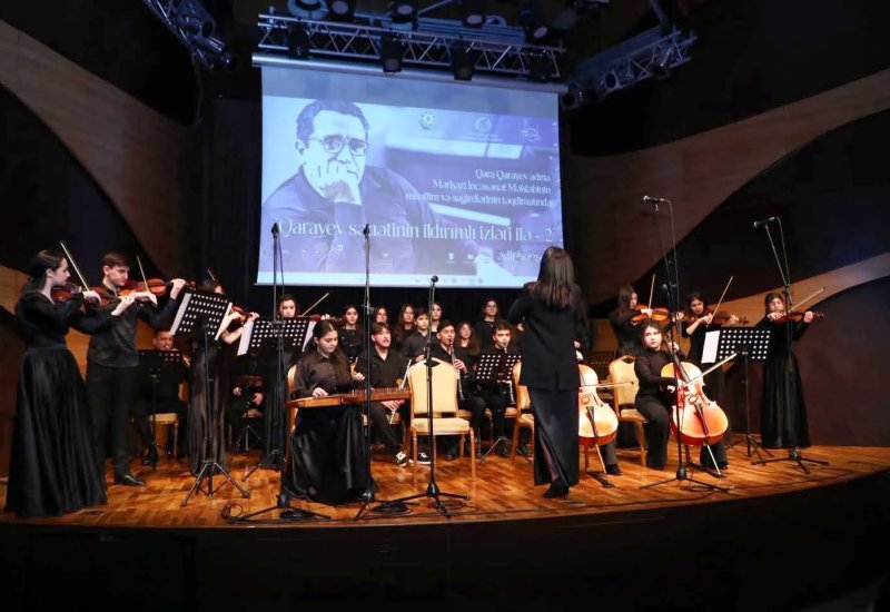 Звуки и краски вдохновения: концерт и выставка в честь великого азербайджанского композитора (ФОТО)