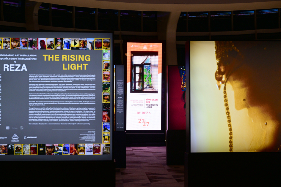 Вице-президент Фонда Гейдара Алиева Лейла Алиева приняла участие в открытии выставки всемирно известного фотожурналиста Резы Дегати «Восходящий свет» в Баку (ФОТО)