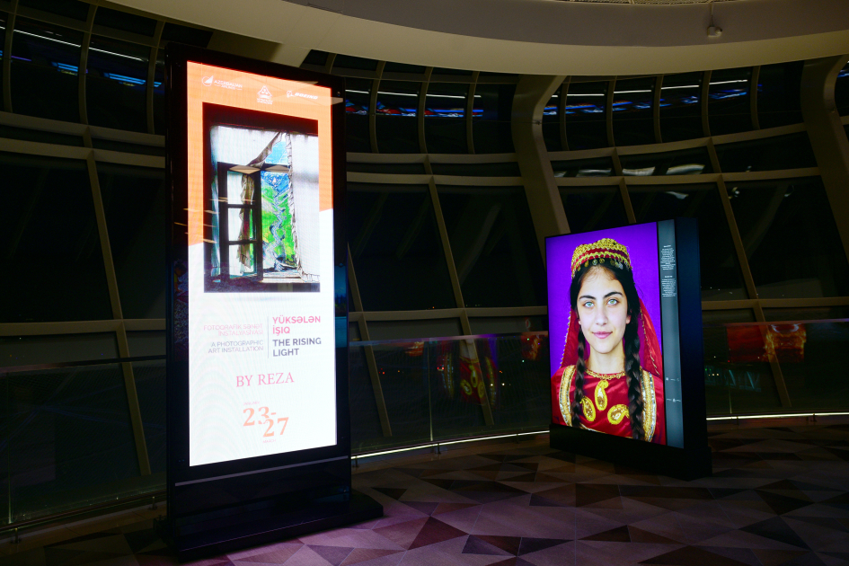 Вице-президент Фонда Гейдара Алиева Лейла Алиева приняла участие в открытии выставки всемирно известного фотожурналиста Резы Дегати «Восходящий свет» в Баку (ФОТО)