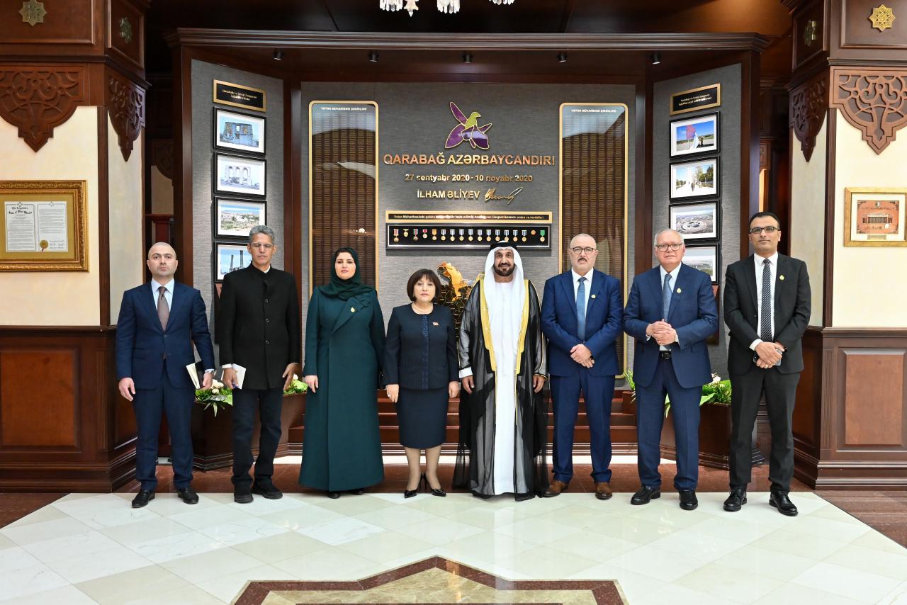 Сахиба Гафарова провела обмен мнениями с президентом Арабского парламента (ФОТО)