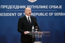 Президент Ильхам Алиев и Президент Сербии Александр Вучич выступили с заявлениями для прессы (ФОТО/ВИДЕО)