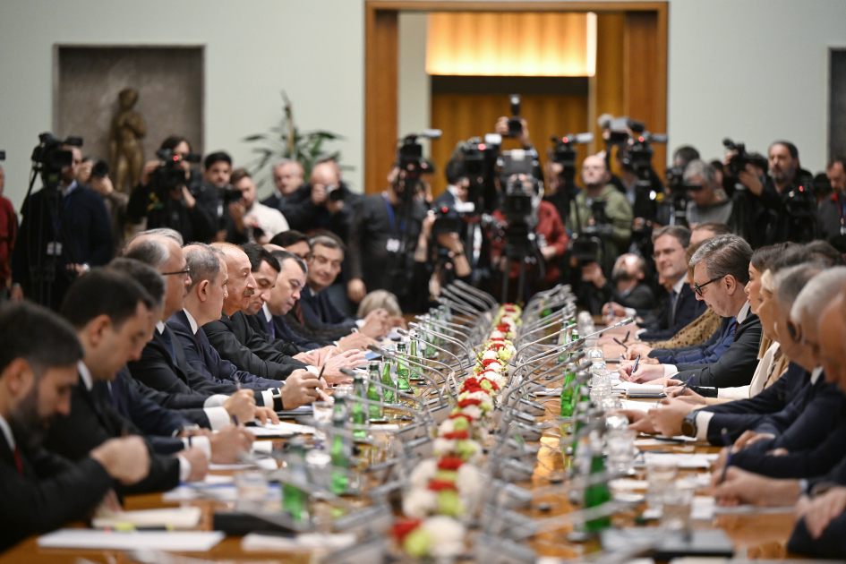 Президент Ильхам Алиев принял участие в 1-м заседании Совета стратегического партнерства между Азербайджаном и Сербией (ФОТО)