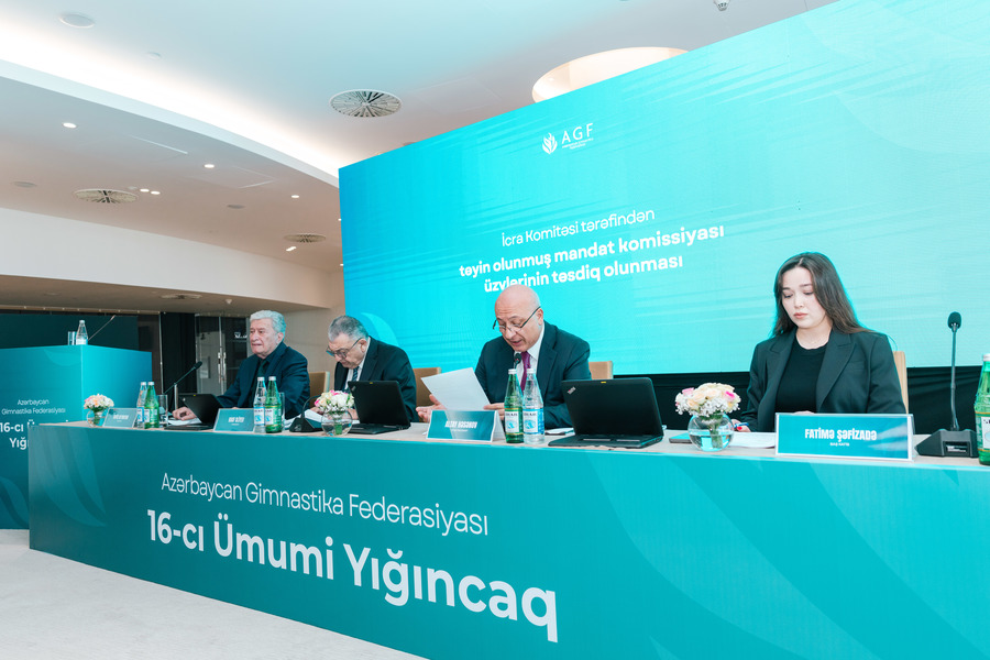 Мехрибан Алиева переизбрана на пост президента Федерации гимнастики Азербайджана (ФОТО)