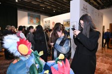 Лейла Алиева и Арзу Алиева приняли участие в открытии выставки MAMA «Мать-природа» в Тиране (ФОТО)