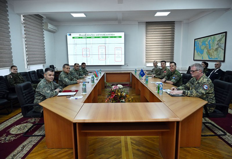 В Баку состоялась встреча с составом мобильной тренинговой группы НАТО (ФОТО)