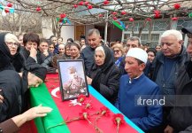 В Мингячевире состоялась церемония прощания с считавшимся пропавшим без вести шехидом Шахином Керимовым (ФОТО)