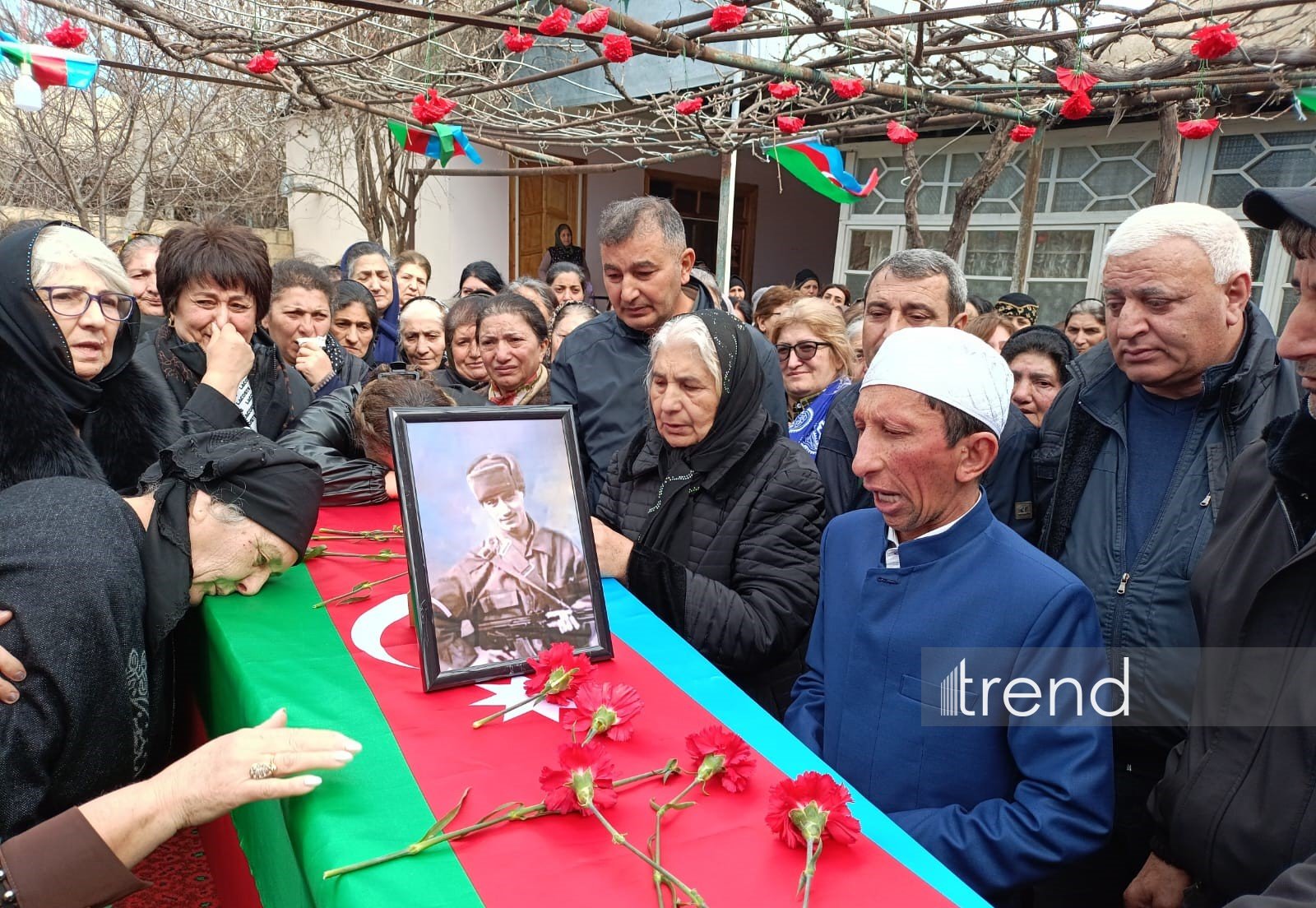 В Мингячевире состоялась церемония прощания с считавшимся пропавшим без вести шехидом Шахином Керимовым (ФОТО)
