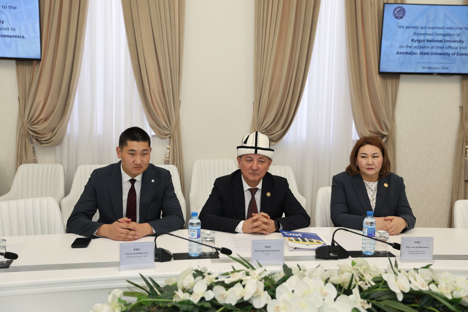 UNEC и Кыргызский национальный университет подписали соглашение по программе двойного диплома ступени магистратуры (ФОТО)