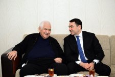 Министр культуры посетил народного поэта Азербайджана Наримана Гасанзаде (ФОТО)
