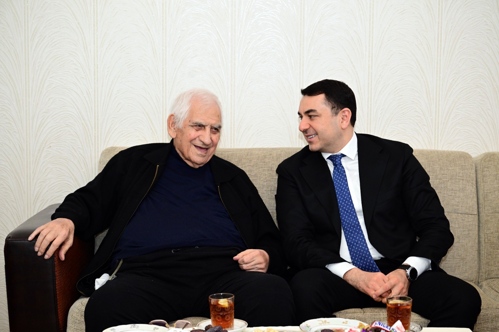 Министр культуры посетил народного поэта Азербайджана Наримана Гасанзаде (ФОТО)