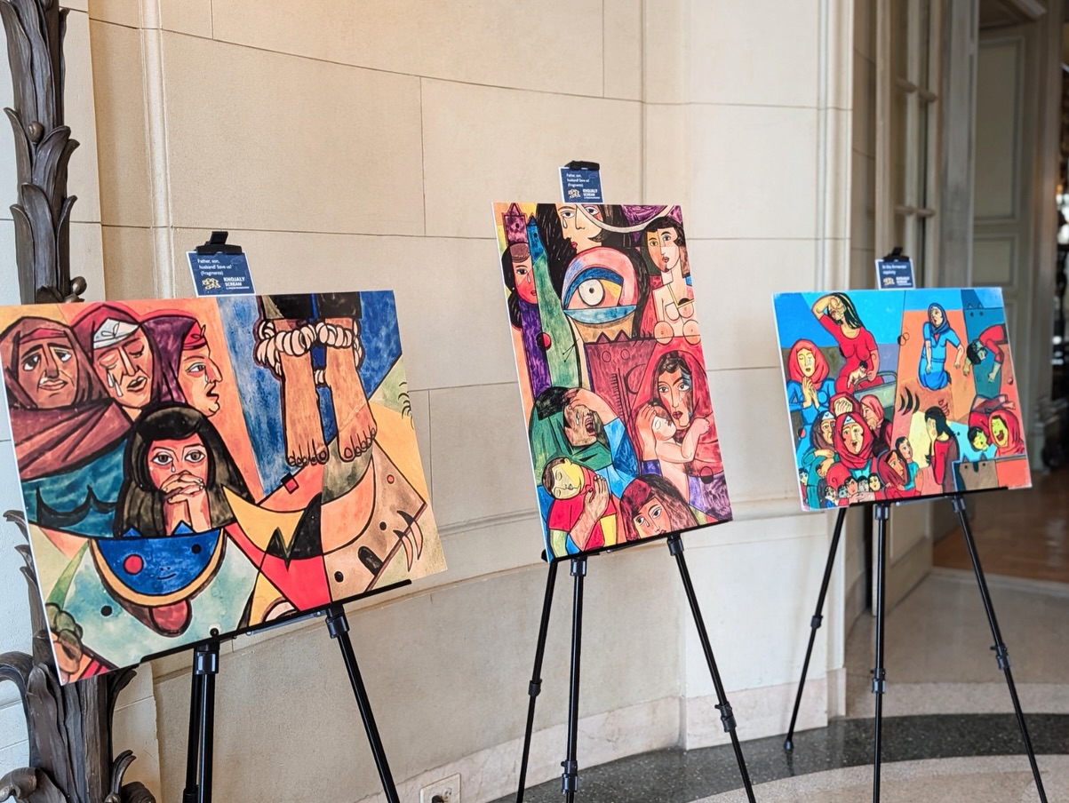 В Вашингтоне открылась выставка "Крик Ходжалы" - над серией художник работал десять лет (ФОТО)