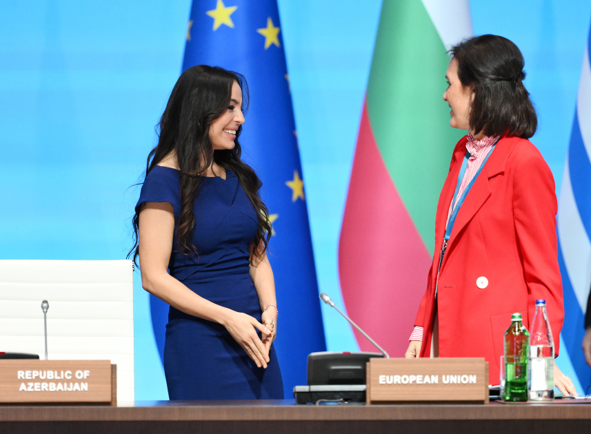 Лейла Алиева выступила на сессии «Проекты зеленой энергетики» (ФОТО)