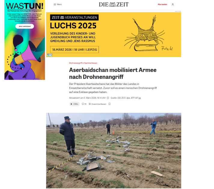 Высказывания Президента Ильхама Алиева о дроновой атаке Ирана на Азербайджан продолжают освещаться мировыми медиа (ФОТО)