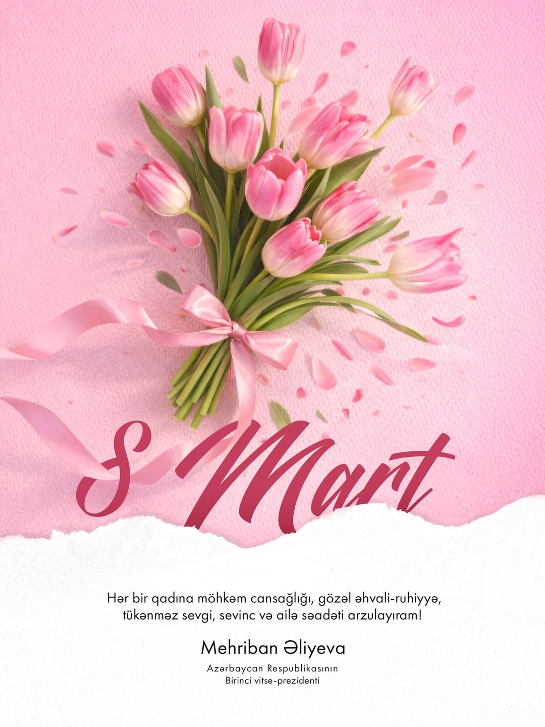 Первый вице-президент Мехрибан Алиева поделилась публикацией в связи с Международным женским днем (ФОТО)