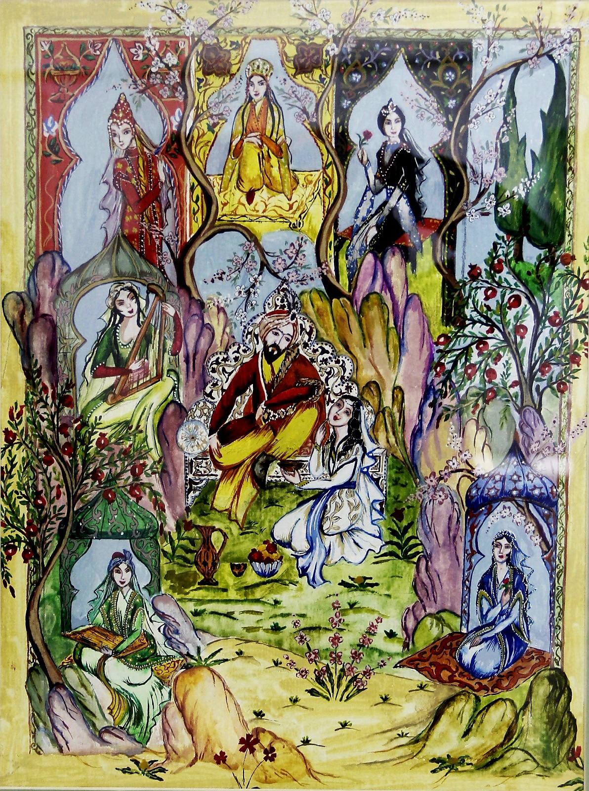 В Нахчыване открылась выставка "Женщины и цветы", посвящённая 8 марта (ФОТО)