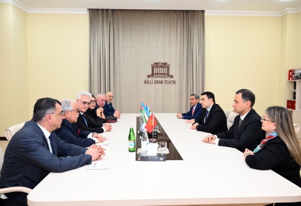 Министр культуры Азербайджана встретился с представителями театров тюркского мира (ФОТО)