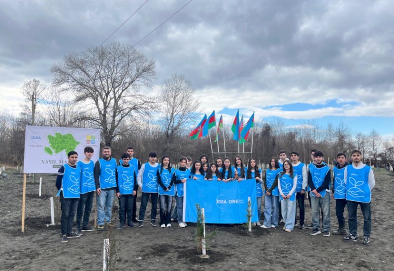 В рамках кампании IDEA в Загатале было посажено более 800 деревьев (ФОТО)