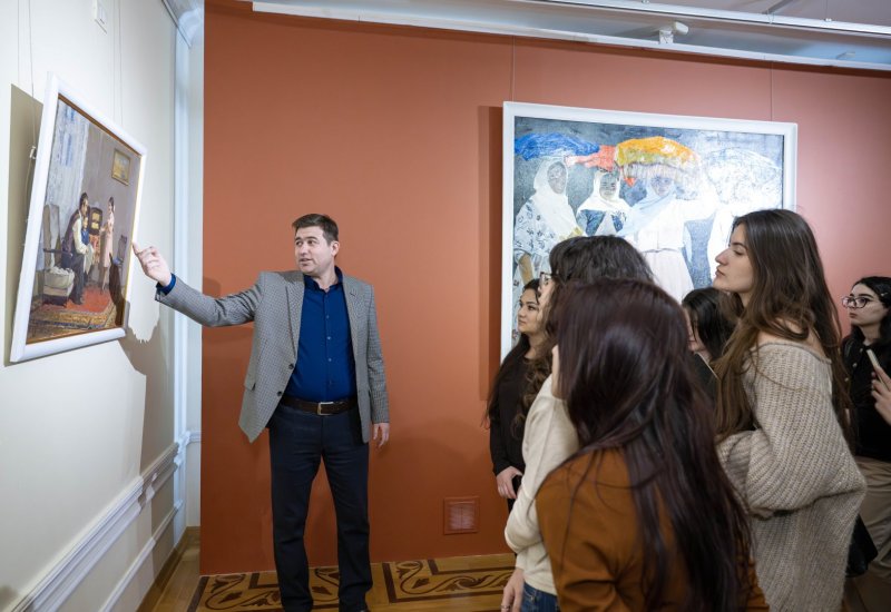 Творчество народного художника Азербайджана Давуда Кязымова глазами молодёжи (ФОТО)